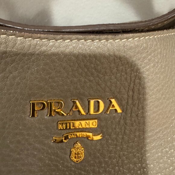 Authentic Prada Light tan shoulder bucket bag - Picture 10 of 16
